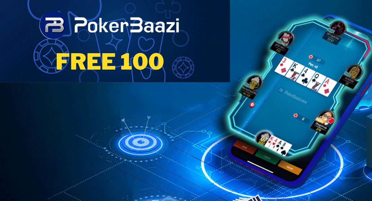 PokerBaazi Free 100 की क्या भूमिका है?